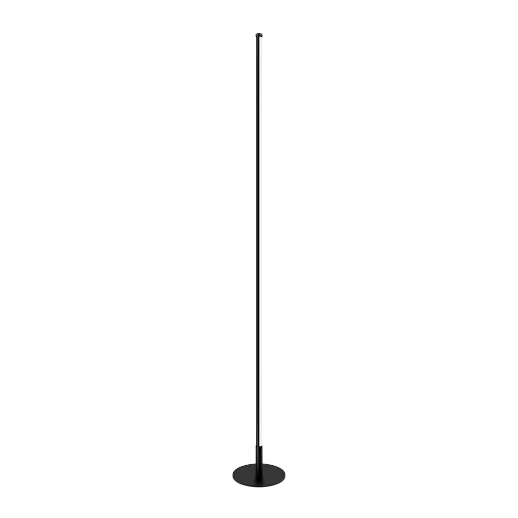 Minimalist Long Strip Waterproof Black Modern Solar Outdoor Floor Lamp