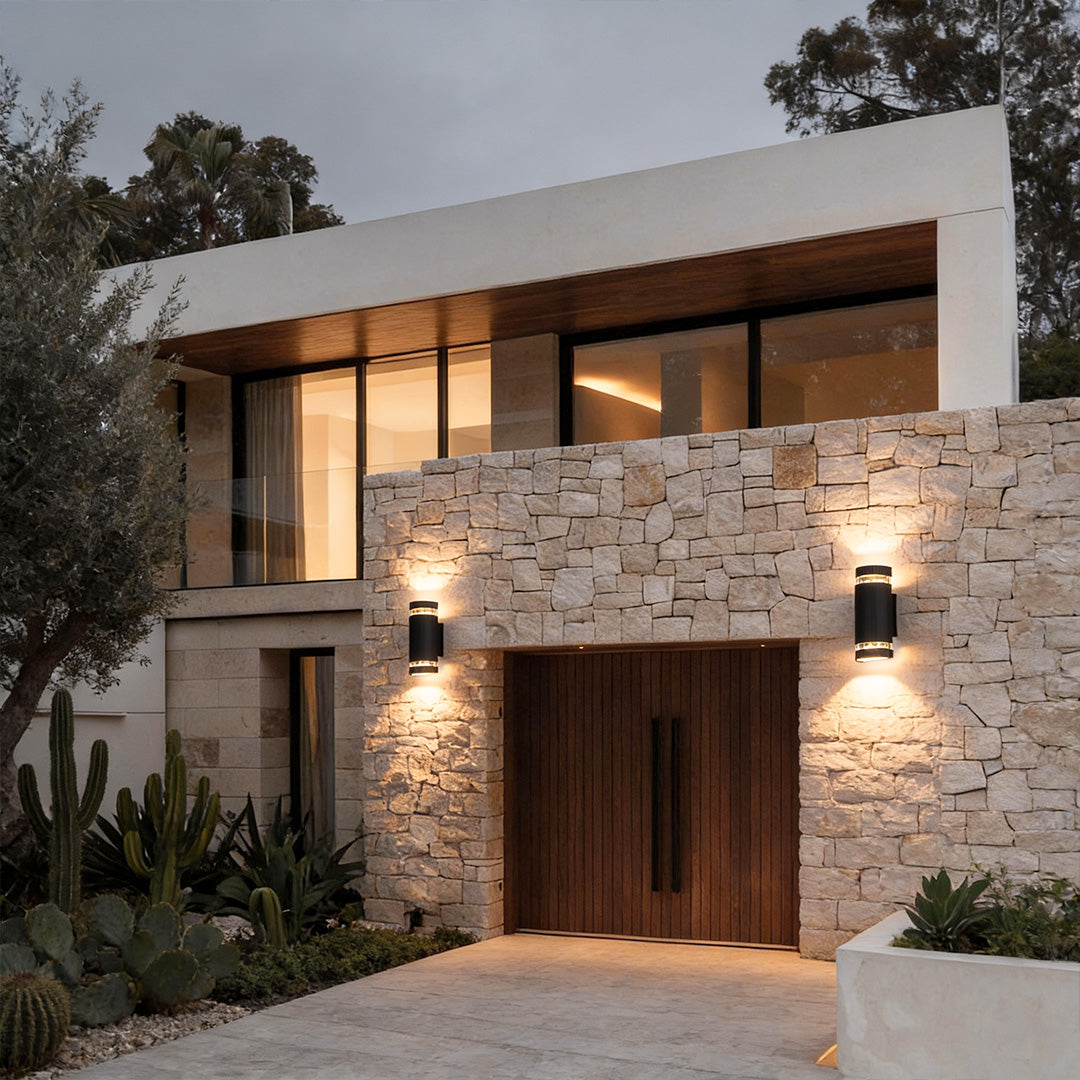 Up and down Light Wall Sconce Black Outdoor Waterproof Light