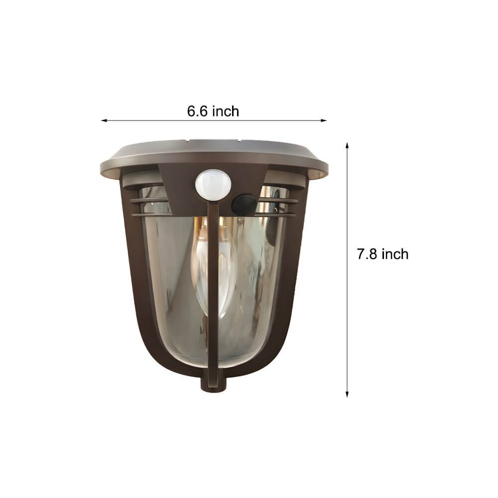 2 - Pack Motion Sensor Solar Wall Light