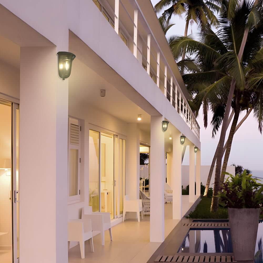 2 - Pack Motion Sensor Solar Wall Light