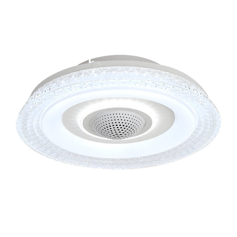 20 in. W 6 - Speed Indoor Bladeless Smart Ceiling Fan with Remote and Dimmable LED