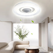 20 in. W 6 - Speed Indoor Bladeless Smart Ceiling Fan with Remote and Dimmable LED