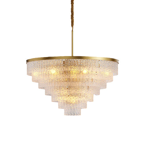 Modern Forms Chandelier Minimalist Full-Copper Luxury Ceiling Light