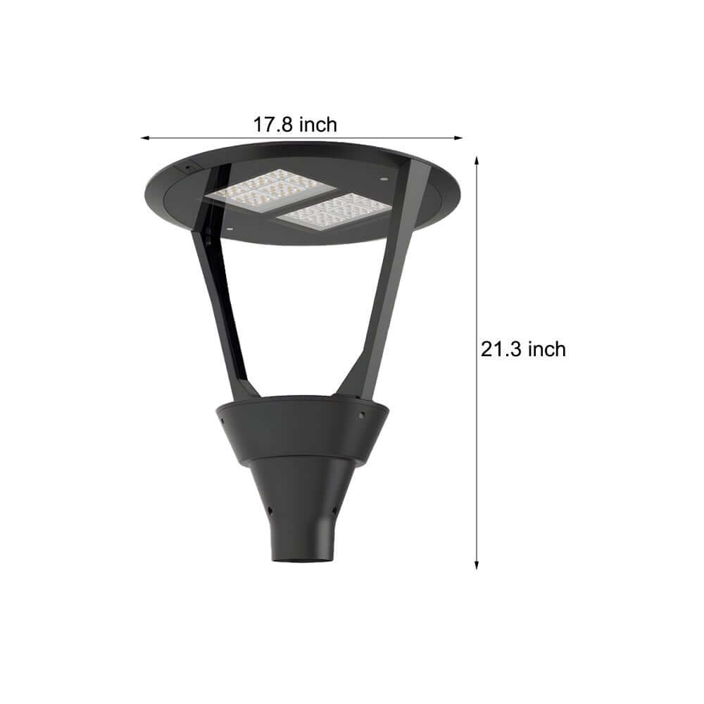 21 - inch Black Post Top LED Light Fixture