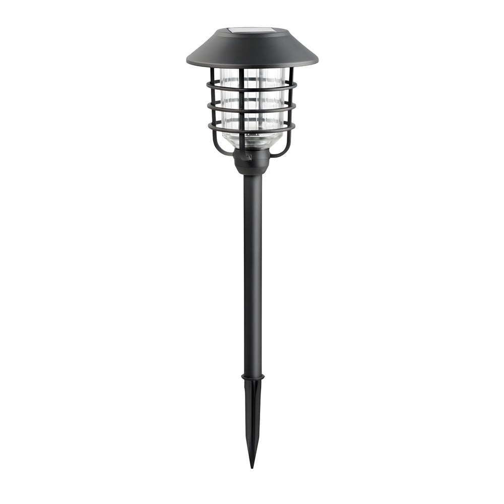 22.8 - inch Solar Pathway Lights with Hat Top and Wire - Circled Lampshade