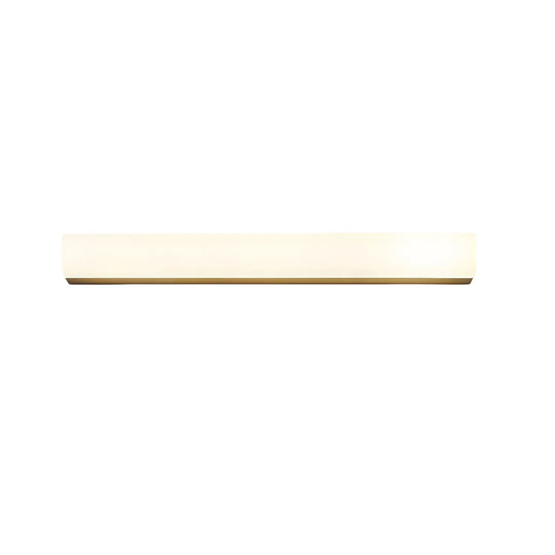 23.6-inch ceiling linear light featuring a minimalist low-profile design and warm white illumination.
