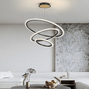 2/3 Rings Adjustable Luxury 3 Step Dimming Modern Chandelier Hanging Lights
