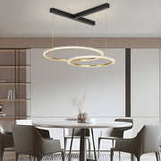 2/3 Rings Three Step Dimming Creative Modern Ceiling Lights Fixture Chandelier