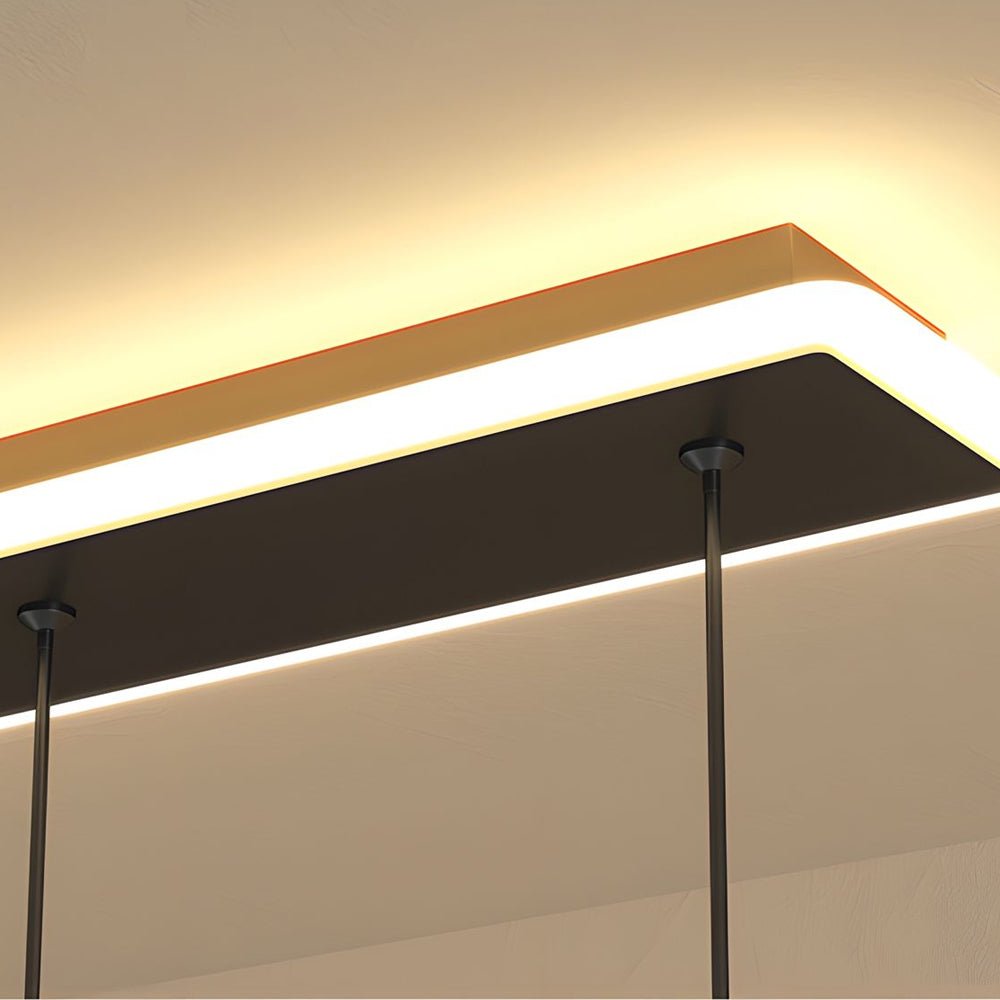 2/4 - Light Modern LED Acrylic Seagull Linear Chandelier for Dining