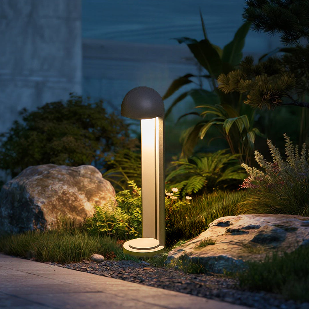 Modern Garden Bollard For Lights Minimalist LED Outdoor Pathway Lighting