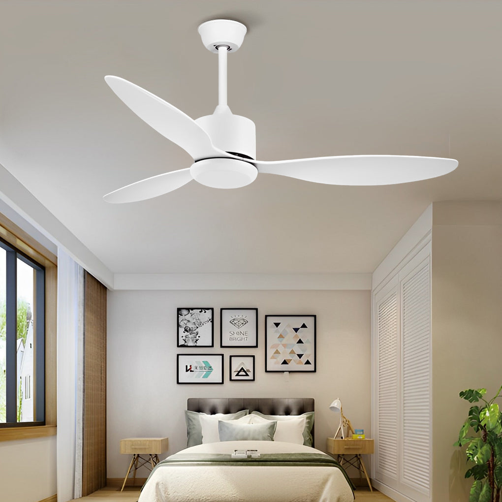 3 Blades Mute LED Dimmable with Remote Modern Ceiling Fans with Lights - Dazuma