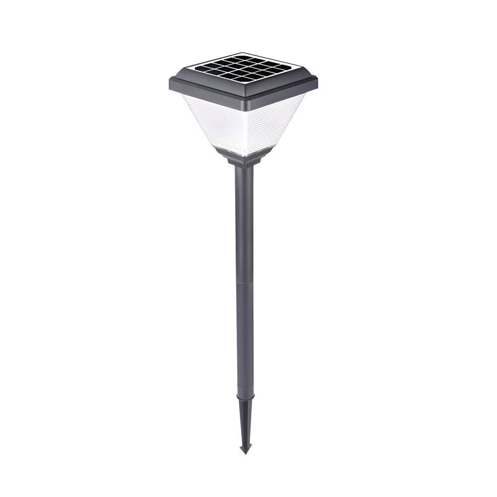 27.6 - Inch H Modern Black LED Solar Pathway Post Light