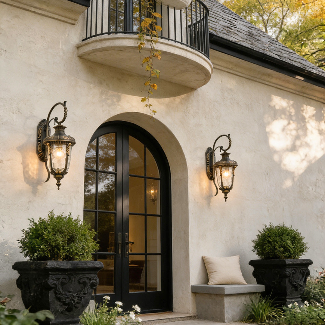 Outdoor Light Fixtures Wall Mounted European-Style Vintage Light