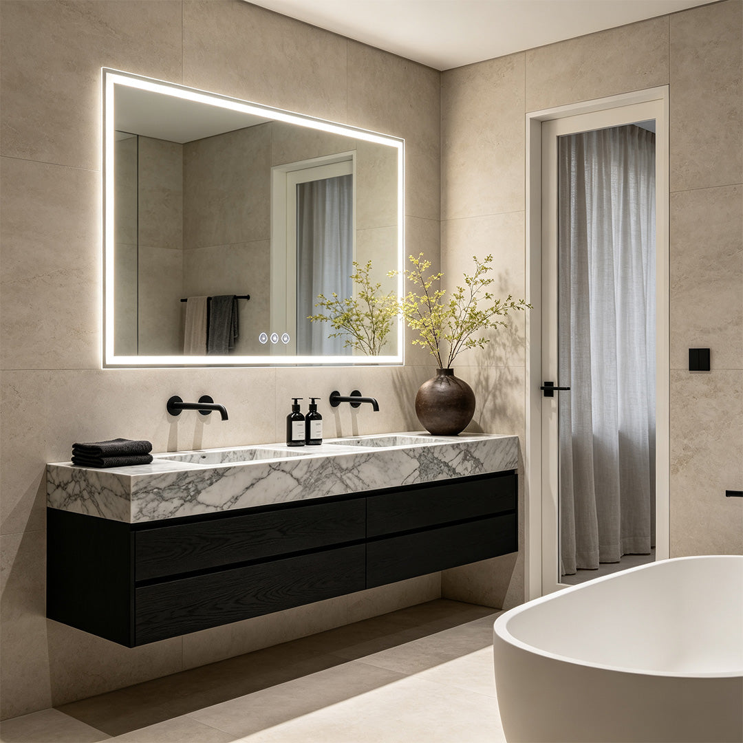 Bathroom Vanity Mirror Lights Smart LED Rectangular Light