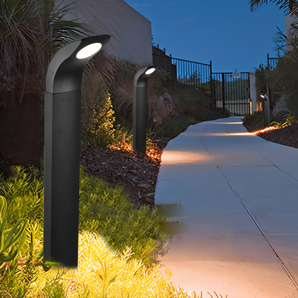 Waterproof IP65 COB LED Black Modern Outdoor Pathway Lights
