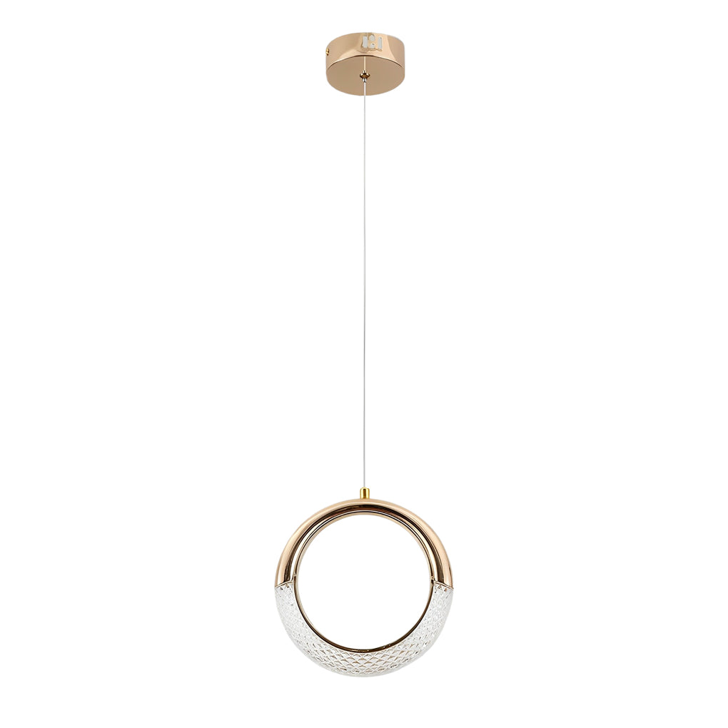 Moon Rings LED Electroplated Nordic Small Chandelier Light Pendant Lighting