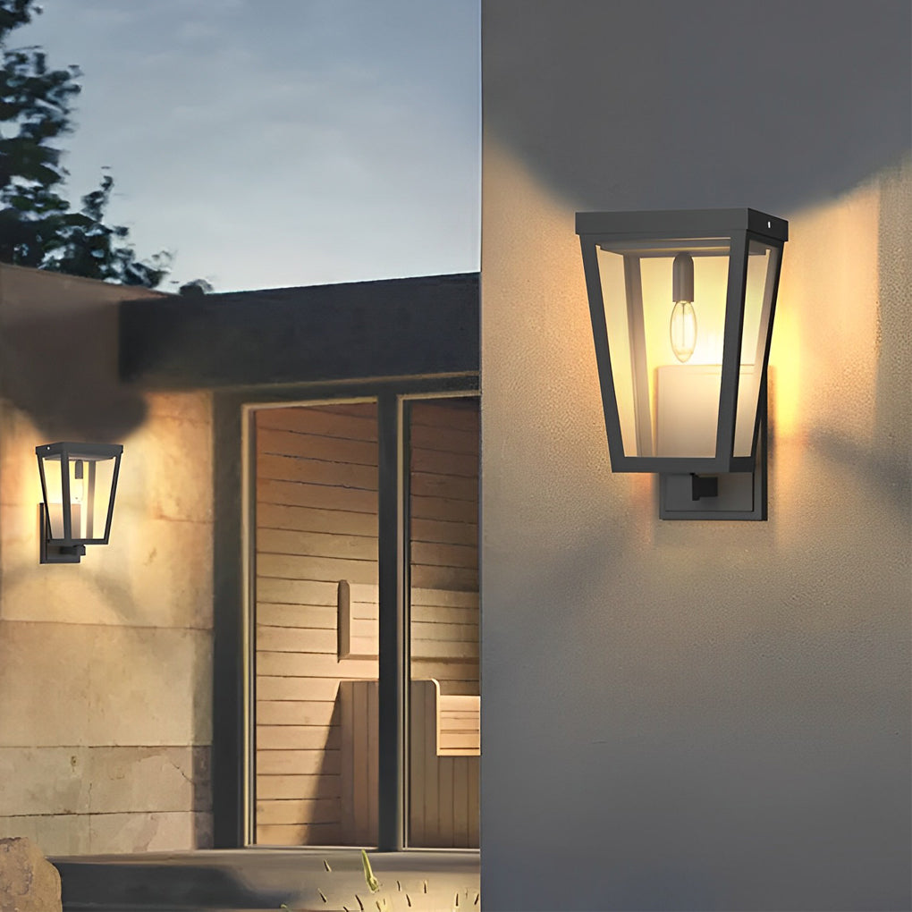 Square Smart Light Control Waterproof LED Solar Outdoor Wall Lights - Dazuma