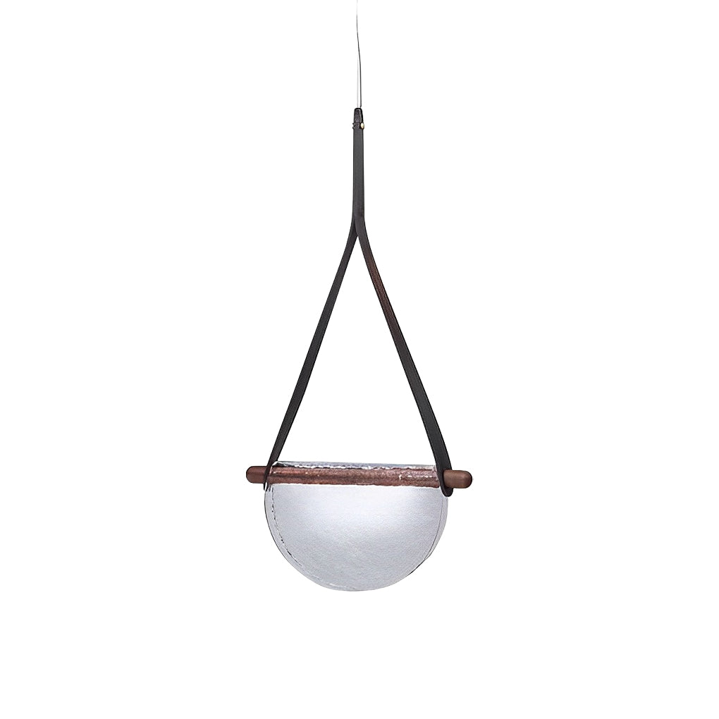 Creative Folded Semicircular Glass LED Post-Modern Belt Chandelier