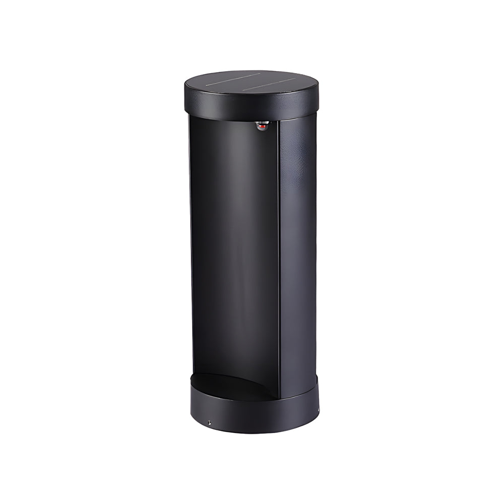 Modern Outdoor Cylinder Lawn Lamp - LED Solar & Hardwired Options