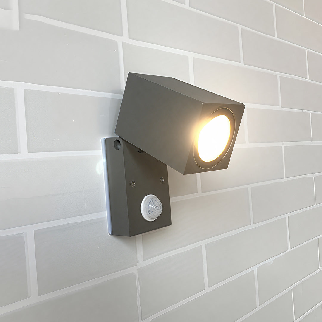 Square Adjustable Waterproof Motion Sensor LED Sconces Indoor Outdoor Wall Lamp Spot Lights