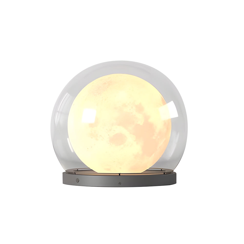 Solar Bubble Lunar Post Light Waterproof Globe Outdoor Lantern Gate Light Outdoor Lamp Landscape Light