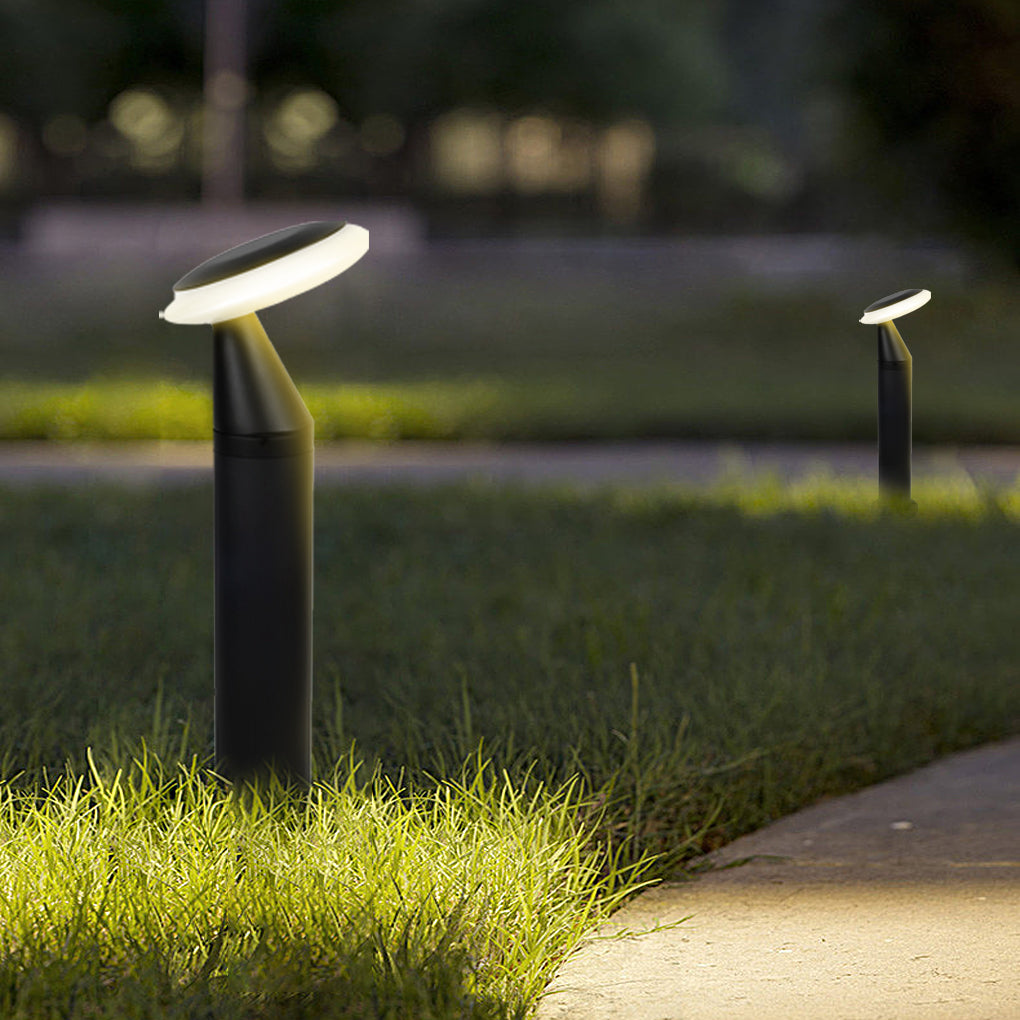 45° Angle Waterproof LED Lawn Lamps Mushroom-Shaped Modern Pathway Lights