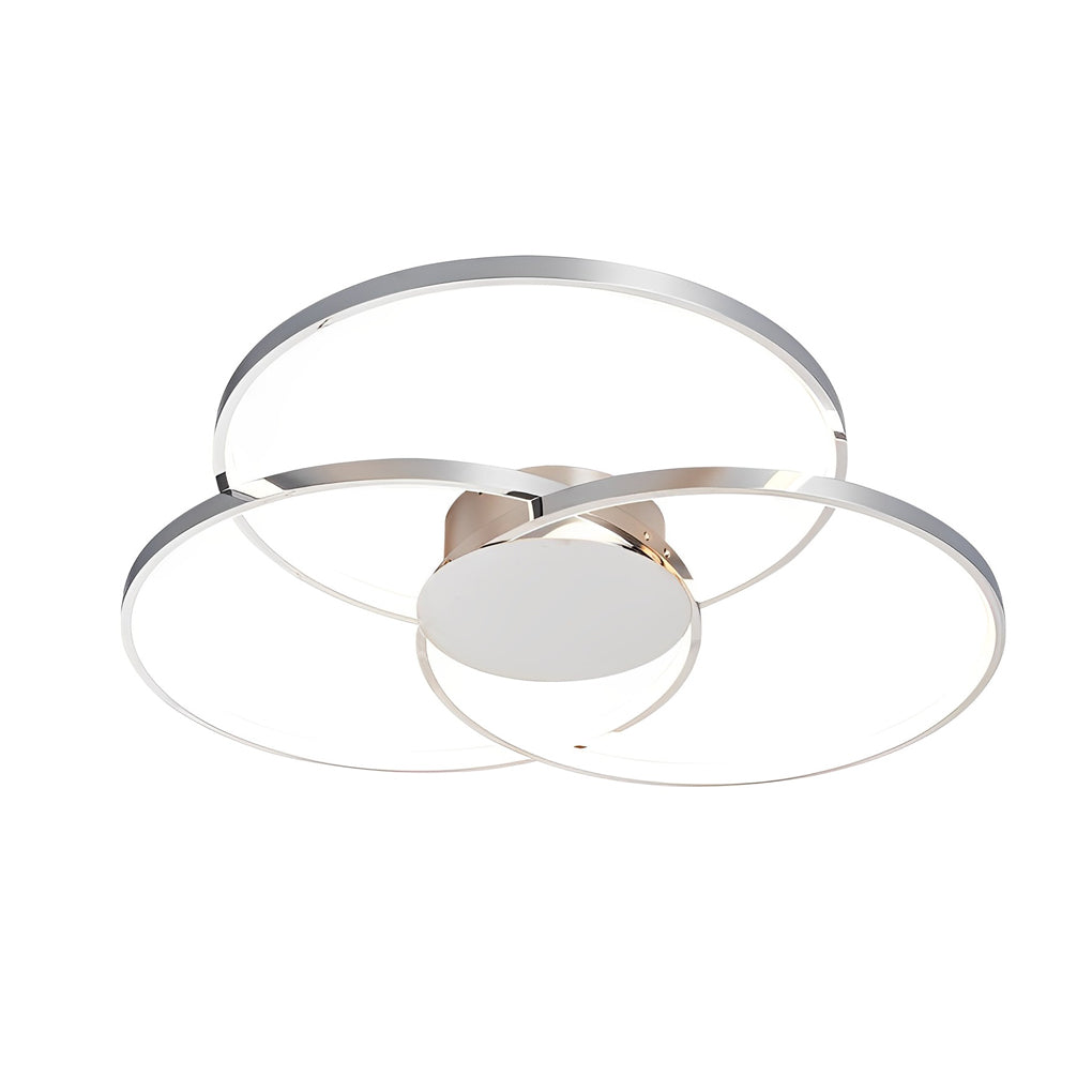 Three Rings Stepless Dimming Electroplated Metal Nordic Ceiling Lights