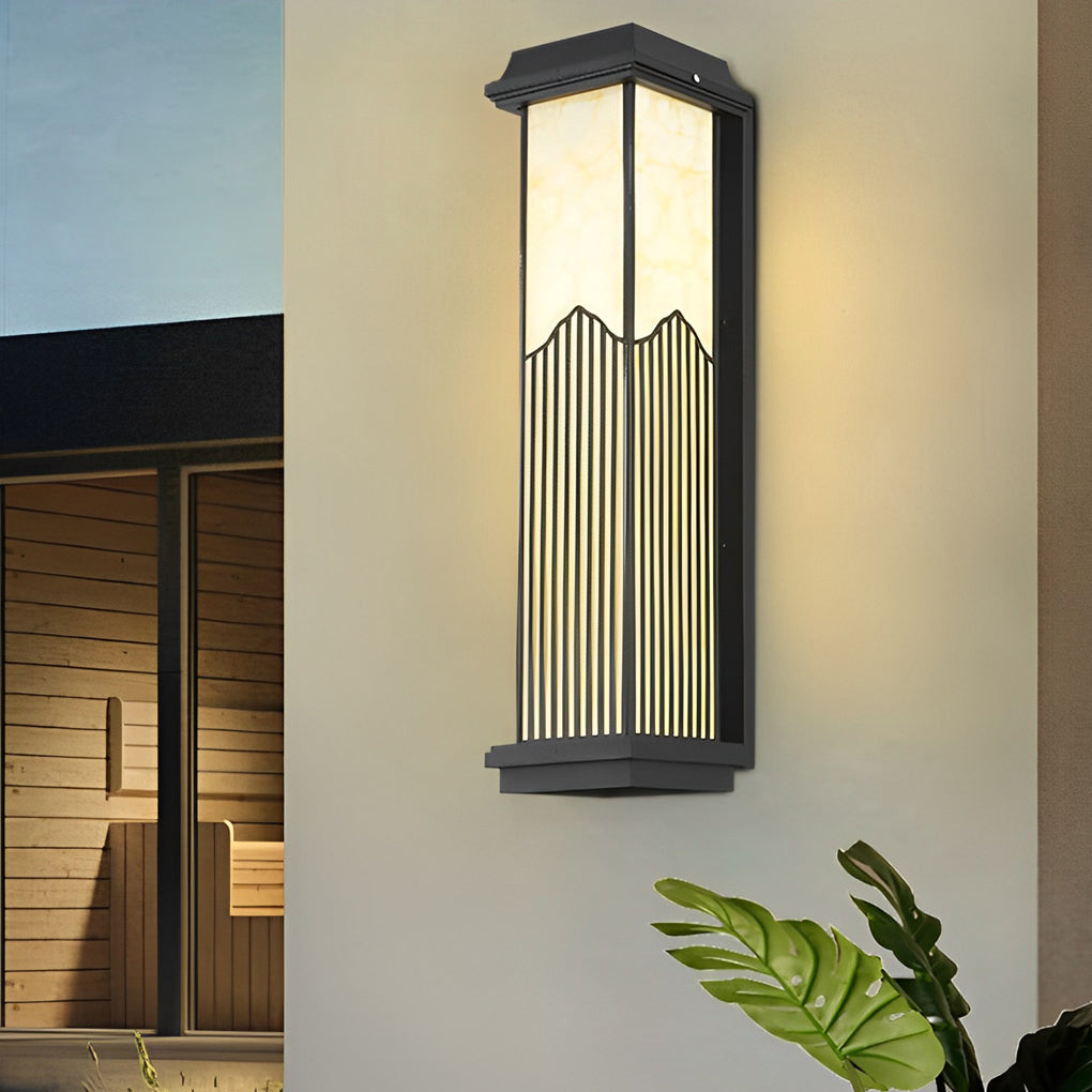 Waterproof Solar Powered Automatic Charging Outdoor Wall Lights with Remote