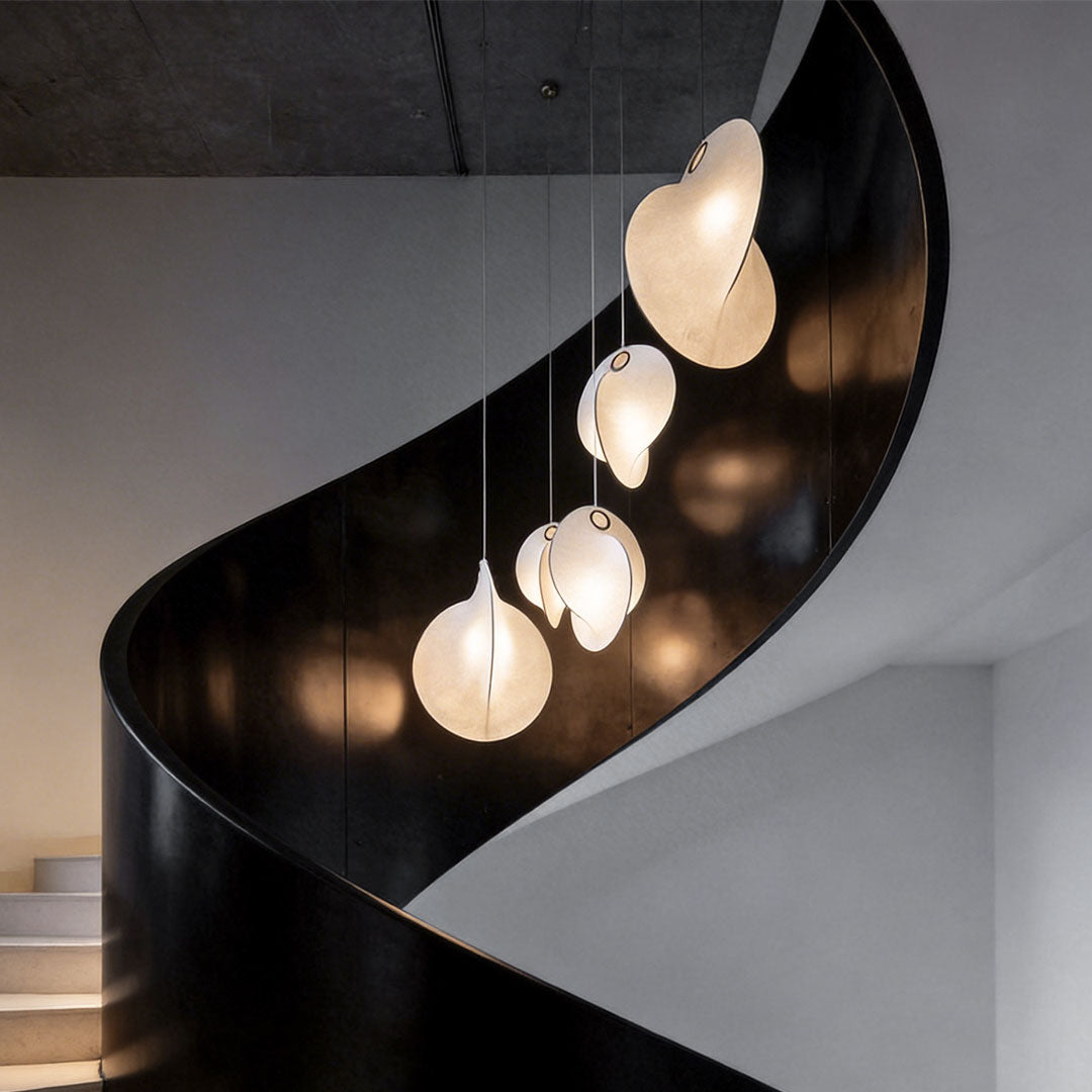 Unique Light Pendants Modern Minimalist Creative Silk Ceiling Light