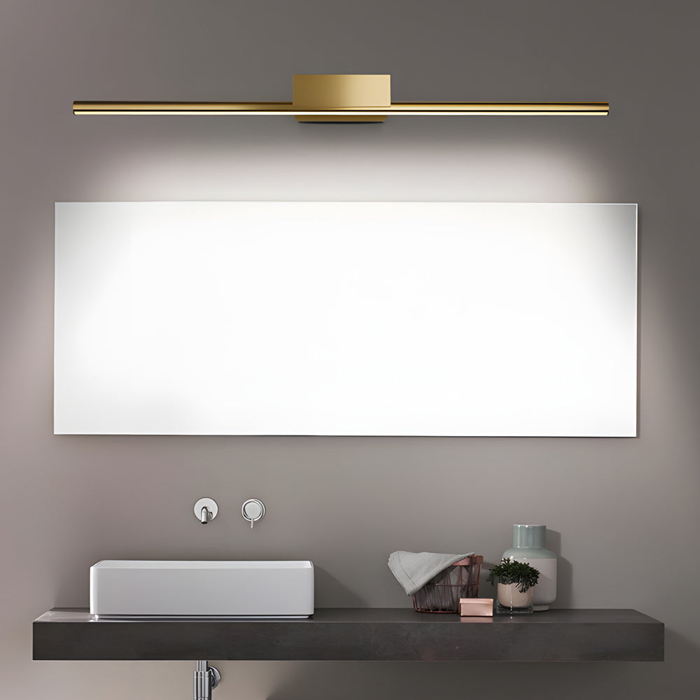 1-Light Brushed Brass LED Vanity Light Linear Bathroom Light Bar, Natural Light - Dazuma