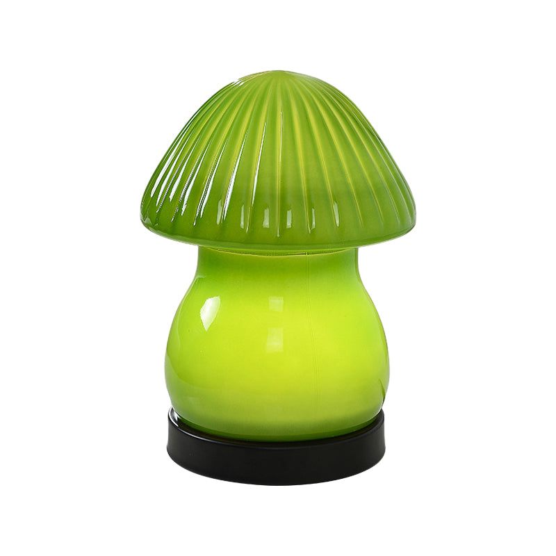 Glass Mushroom Kids’ Table Lamp On/Off Switch  3 Step Dimming Night Light