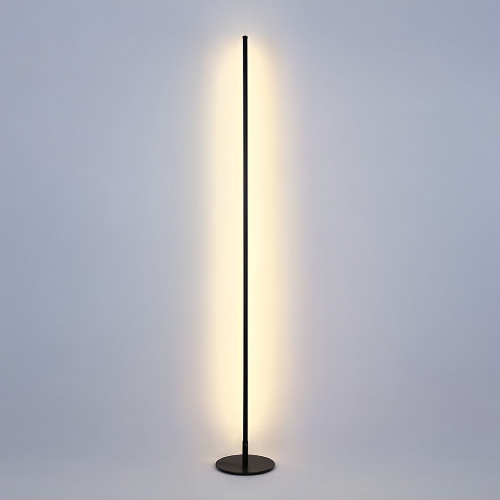 Waterproof Minimalist Outdoor LED Linear Lights Black Floor Lamp
