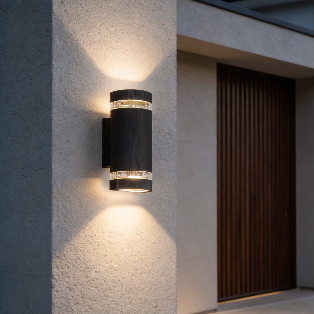 Up and down Light Wall Sconce Black Outdoor Waterproof Light