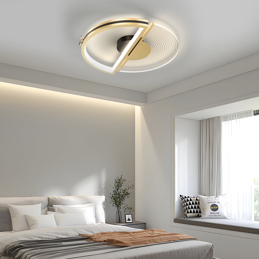 Personalized Round LED Three Step Dimming Modern Ceiling Lights Fixture - Dazuma