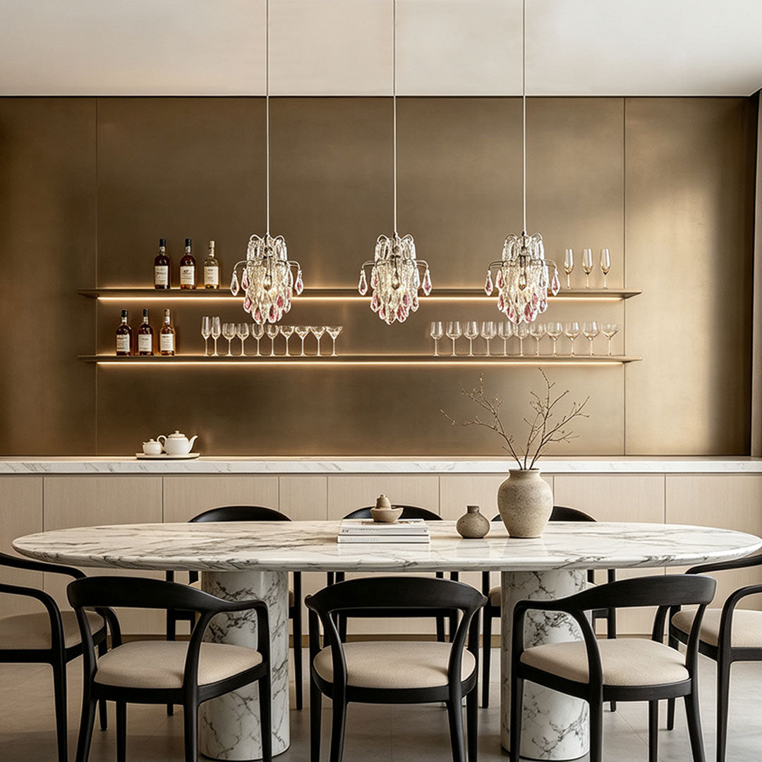 Crystal Pendant Light Fixtures French Luxury Ceiling Light