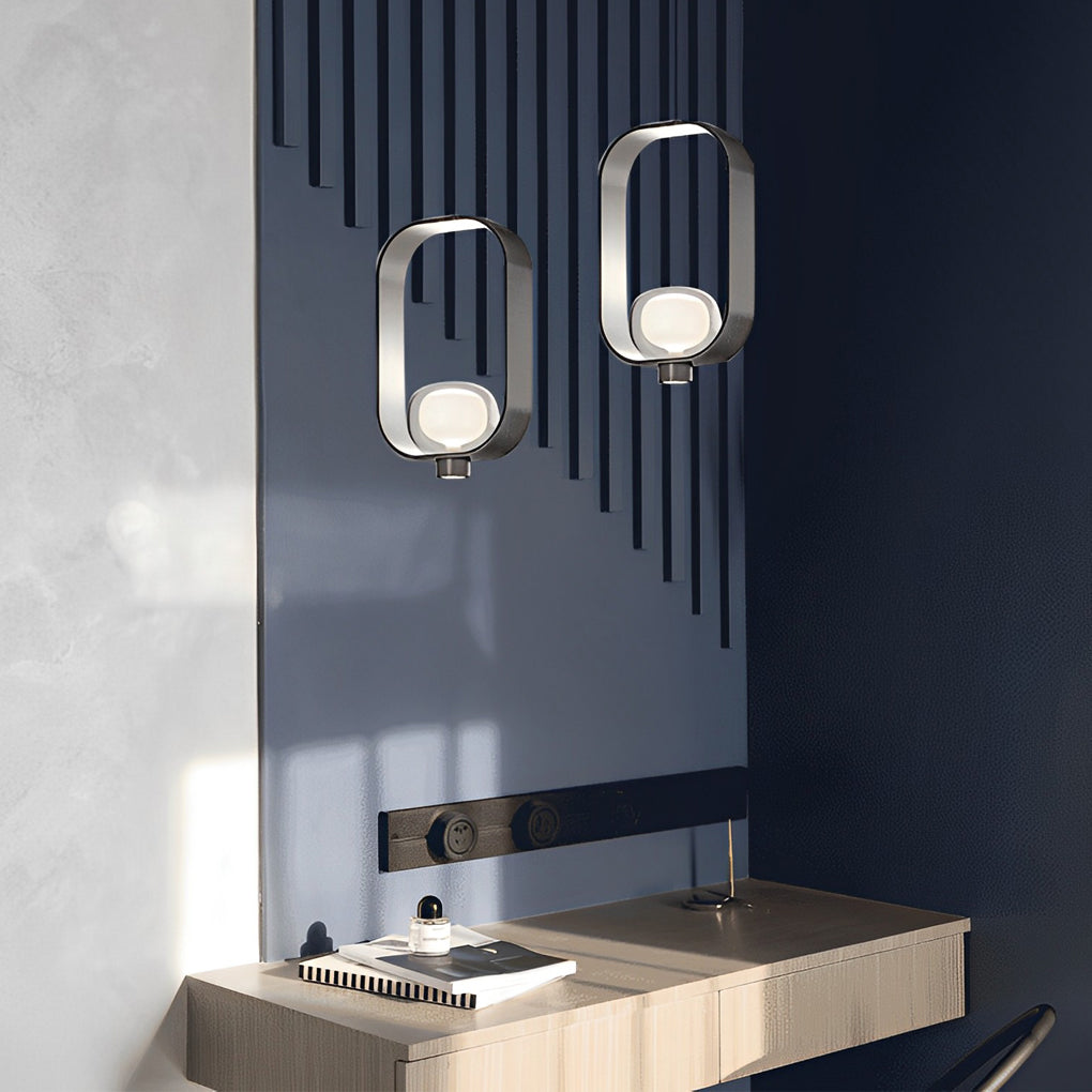 Rounded Rectangular Creative Electroplated Iron Glass Nordic Pendant Lights - Dazuma