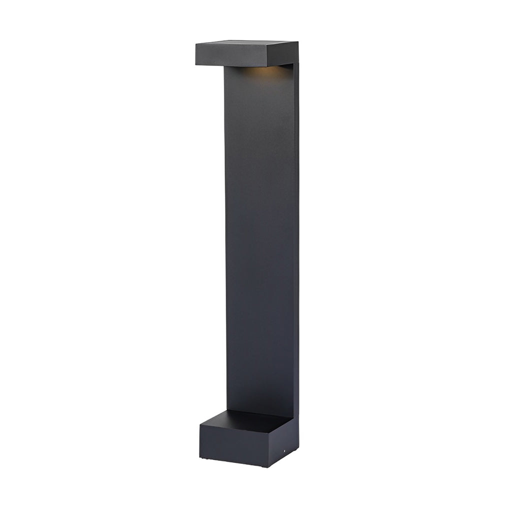 Aluminum LED I-Shaped Pathway Lights - Modern, Waterproof Black Finish