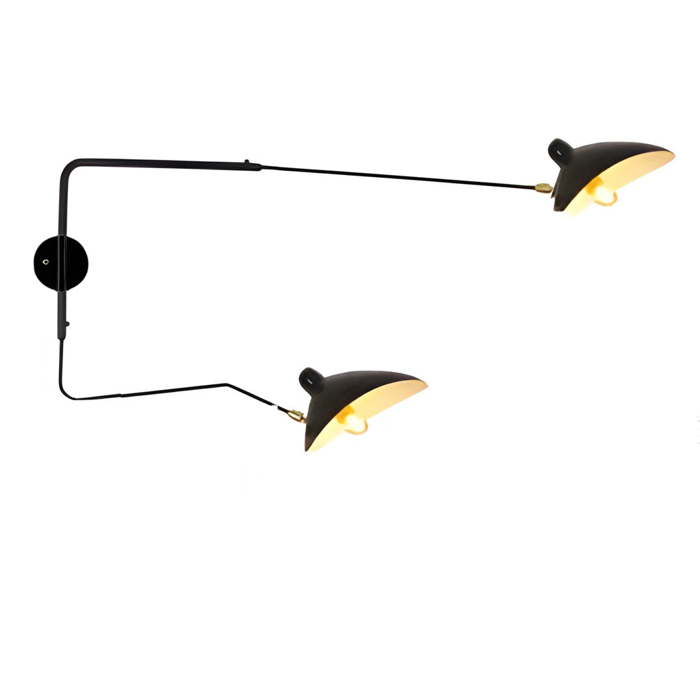 Creative Adjustable Iron Industrial Swing Arm Wall Lamp Wall Sconce Lighting