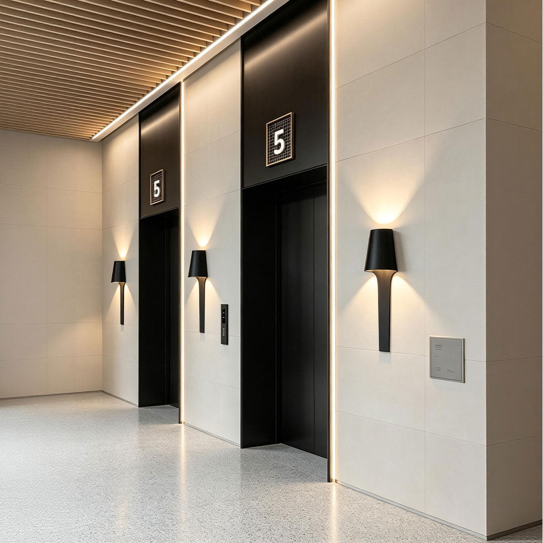 Black Wall Light Fixtures French Minimalist Metal Light