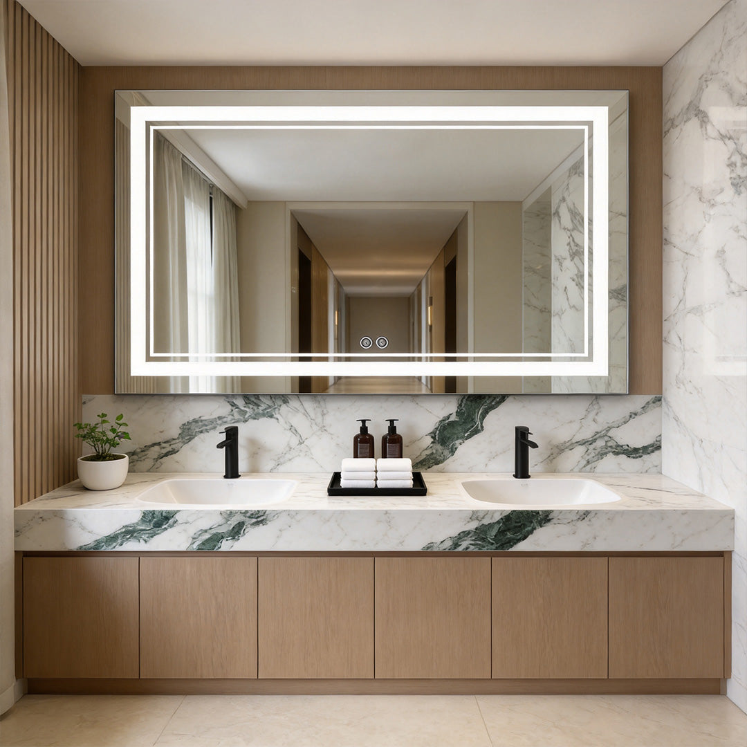 Bathroom Vanity Mirrors with Lights Smart LED Anti-Fog Light