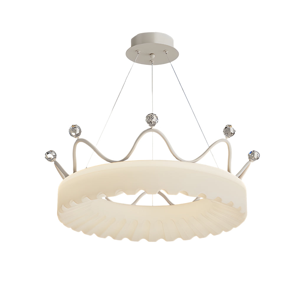 Romantic Crowns Luxury Three Step Dimming Modern Hanging Ceiling Lights