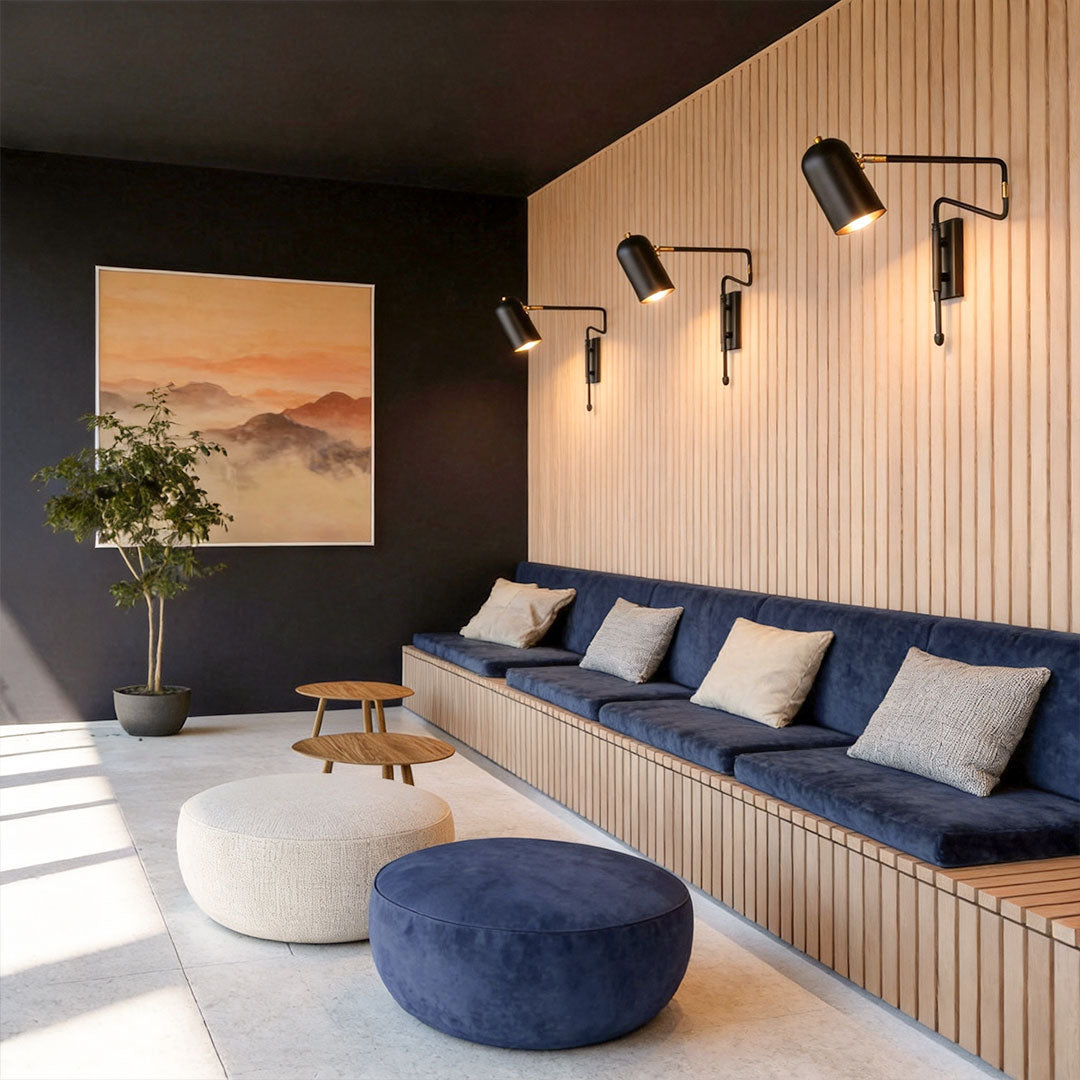Bedroom Swing Arm Wall Sconces Nordic Adjustable Light
