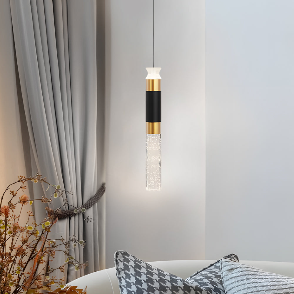 Cylinder Creative Three Step Dimming Modern LED Pendant Lights Hanging Lamp
