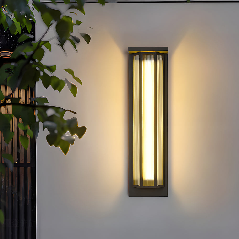20''/26'' H Rectangular Acrylic Outdoor Solar Wall Lights with Remote Control - Dazuma