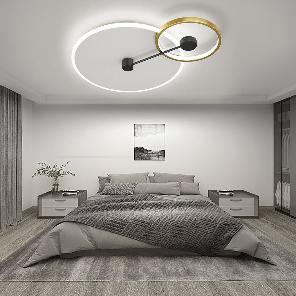 Geometrical Circles Dimmable LED Modern Flush Mount Ceiling Lights Pendant