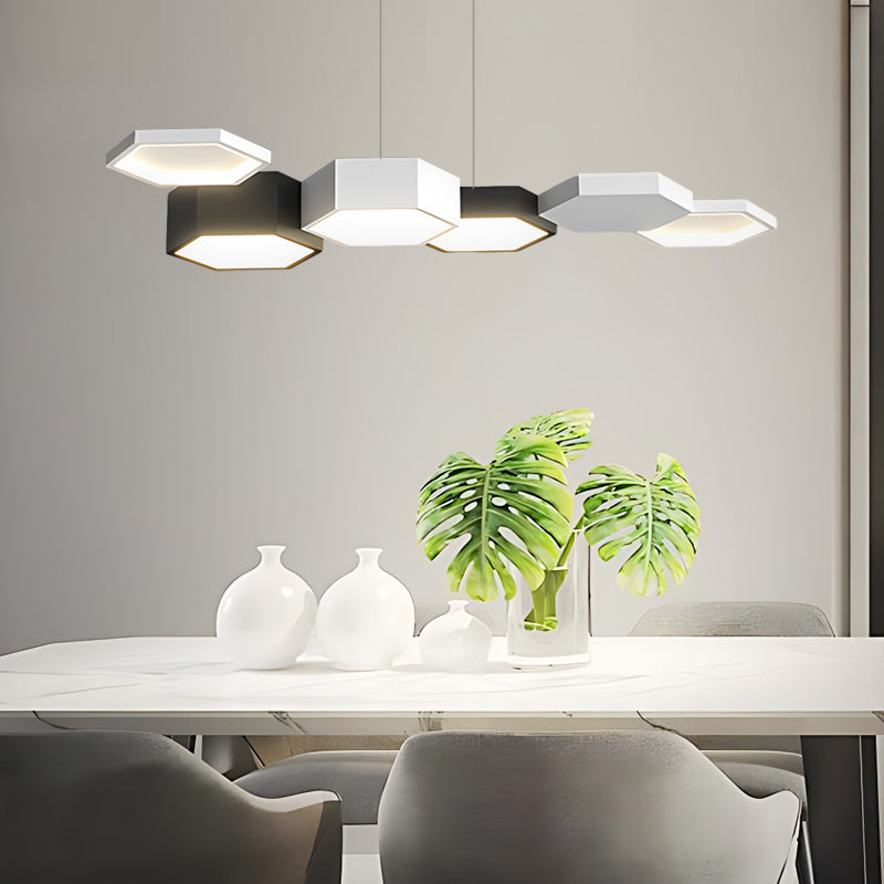 Geometric Minimalist Dimmable LED Modern Chandelier Dining Room Lights - Dazuma