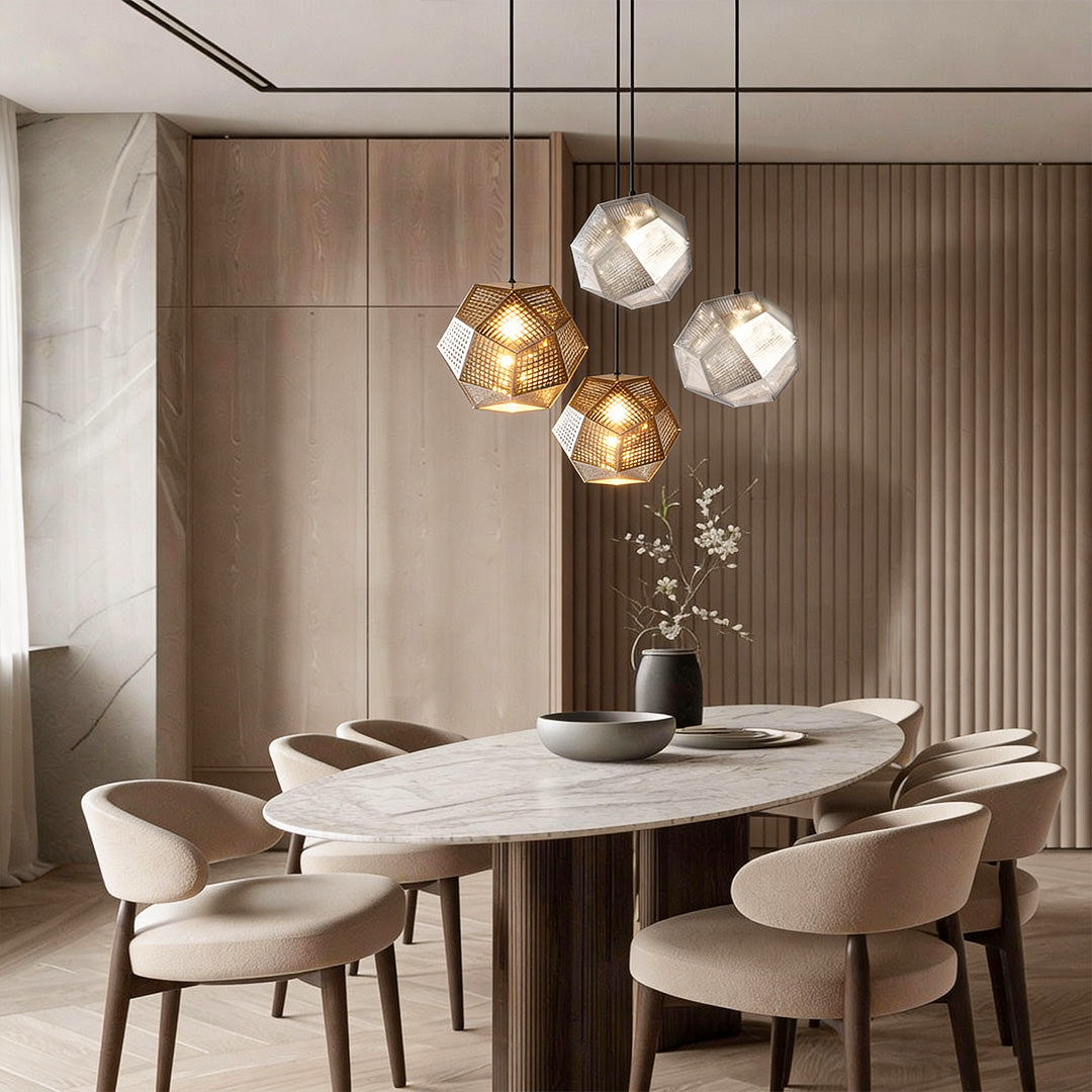 Metal Shade Pendant Light Modern Geometric Ceiling Light