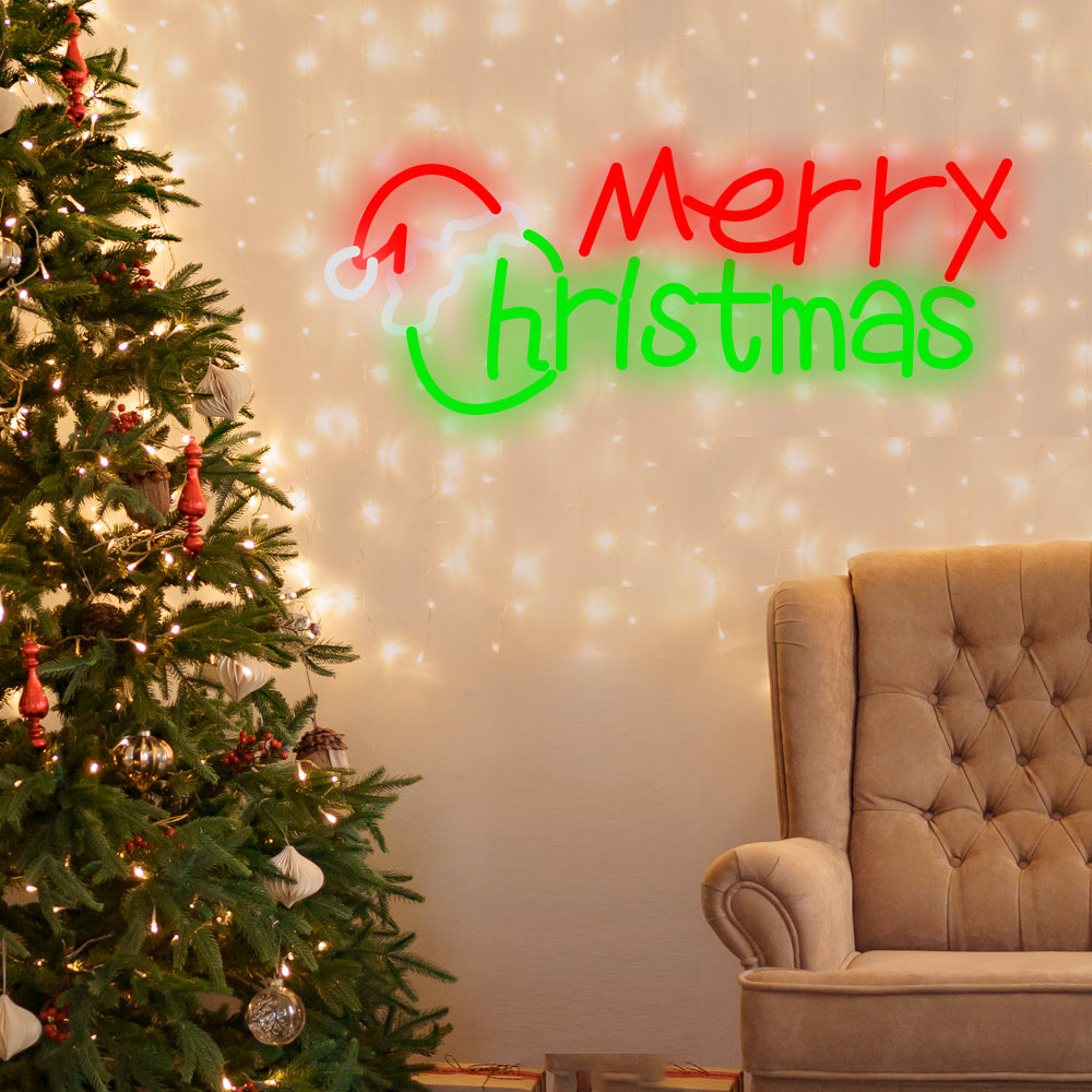 Ins Luminous Merry Christmas Letters Acrylic LED Neon Sign Lights - Dazuma