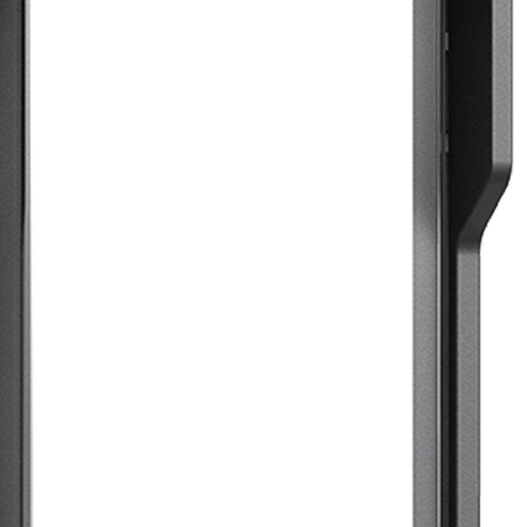 Black rectangular wall light fixture with clean frame design and integrated LED panel