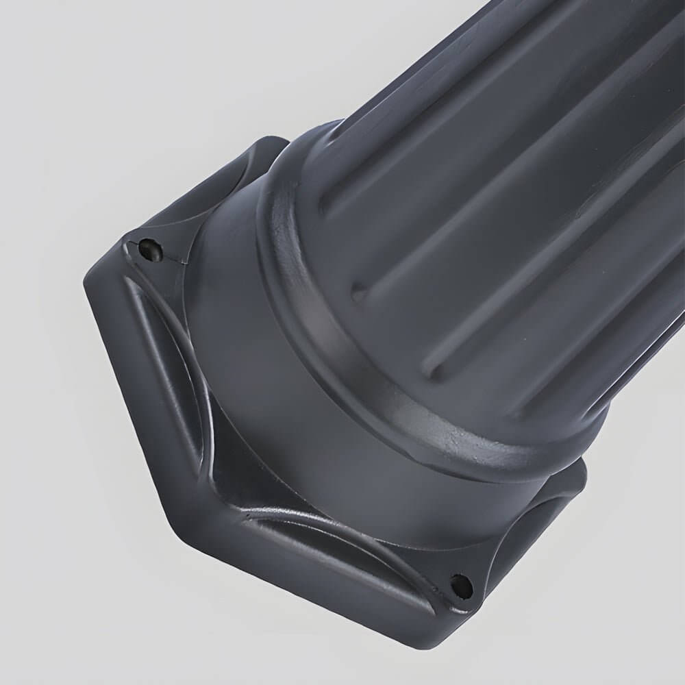 3 - Light Black Finish Traditional Outdoor Street Lights with Post Top